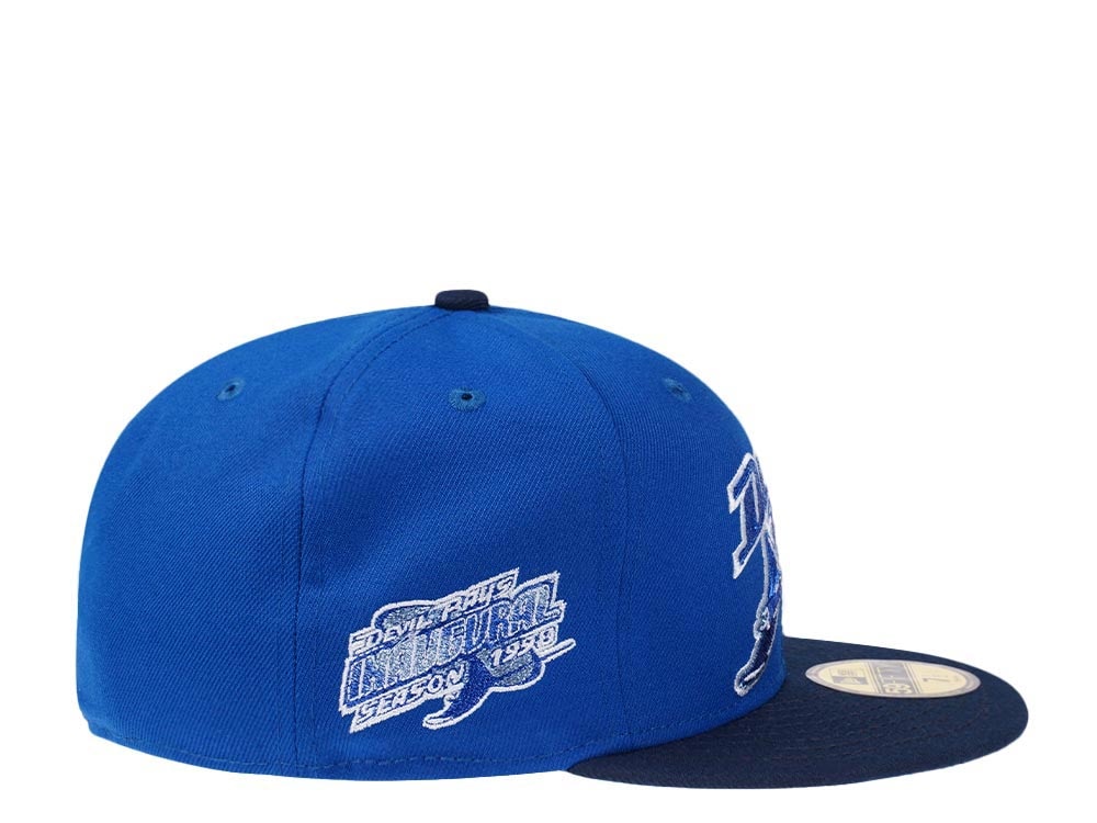 New Era Tampa Bay Rays Inaugural Season 1998 Deep Sea Metallic Two Tone Edition 59Fifty Fitted Cap