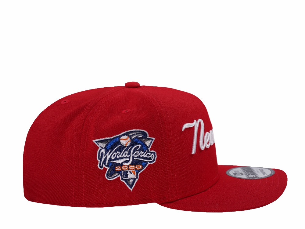 New Era New York Yankees World Series 2000 Scarlet Prime Edition 9Fifty A Frame Snapback Cap