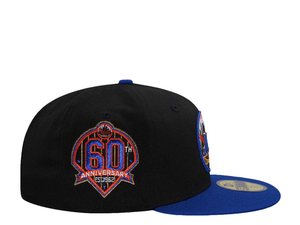 New Era New York Mets 60th Anniversary Royal Blue Two Tone Edition 59Fifty Fitted Cap