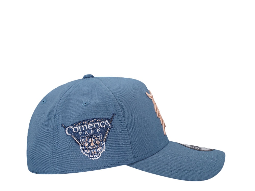 New Era Detroit Tigers Comerica Park Indigo Peach Edition 9Forty A Frame Snapback Cap