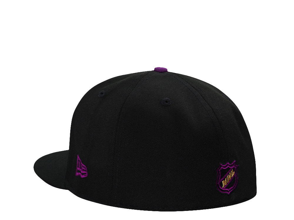 New Era Anaheim Ducks 25th Anniversary Black Prime Grape Edition 59Fifty Fitted Cap