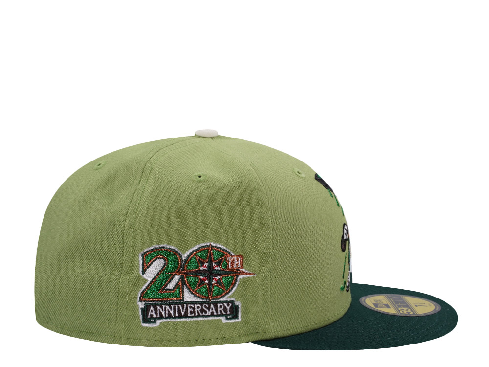 New Era Seattle Mariners 20th Anniversary Green Two Tone Edition 59Fifty Fitted Cap
