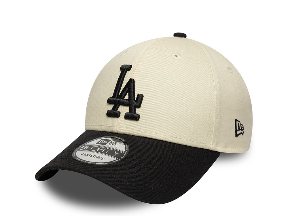 New Era Los Angeles Dodgers Color Block Lettering 9Forty Strapback Cap