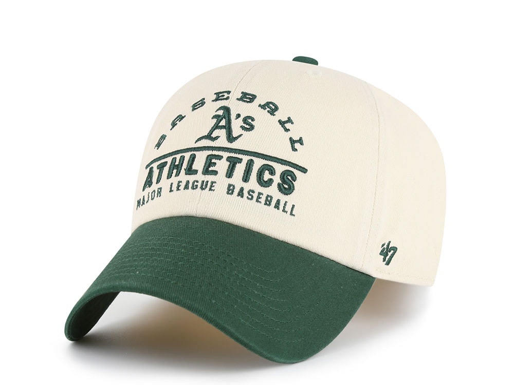 47 Brand Oakland Athletics Natural Clean Up Strapback Cap