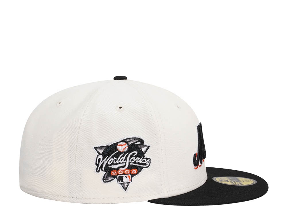 New Era New York Mets World Series 2000 Black Chrome Two Tone Edition 59Fifty Fitted Cap