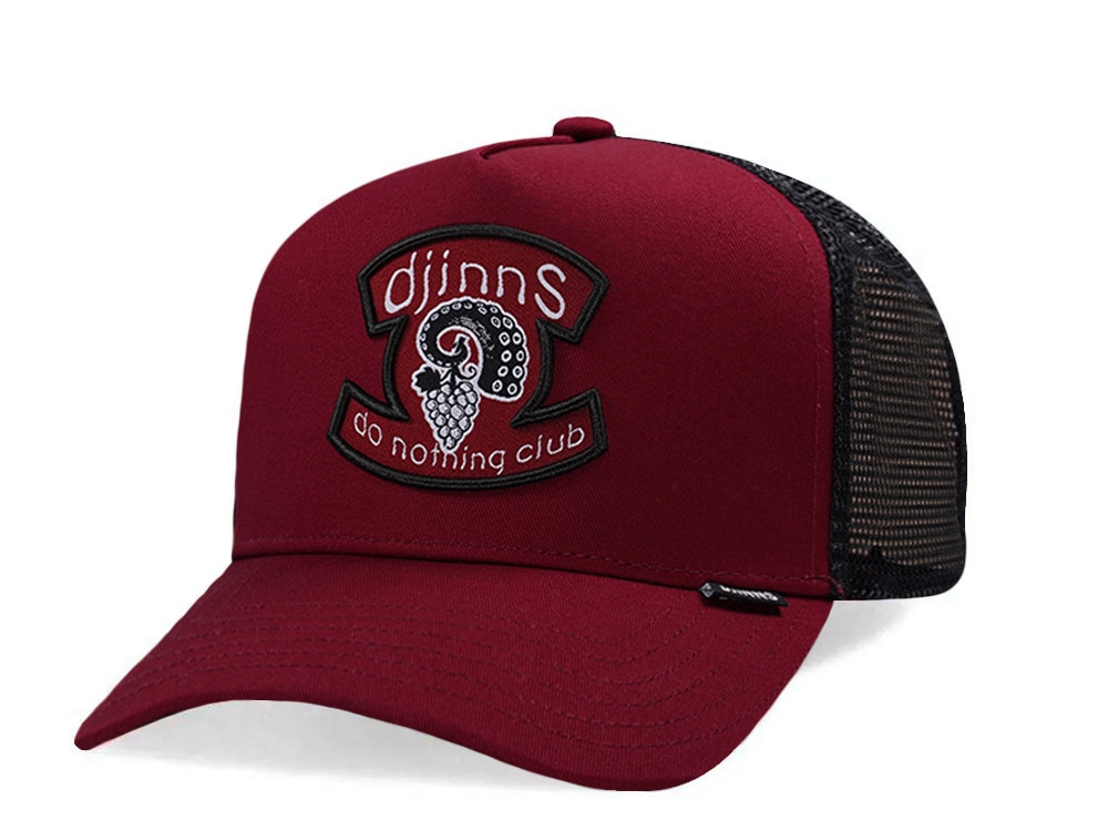 Djinns HFT OctoGrape Maroon Trucker Snapback Cap