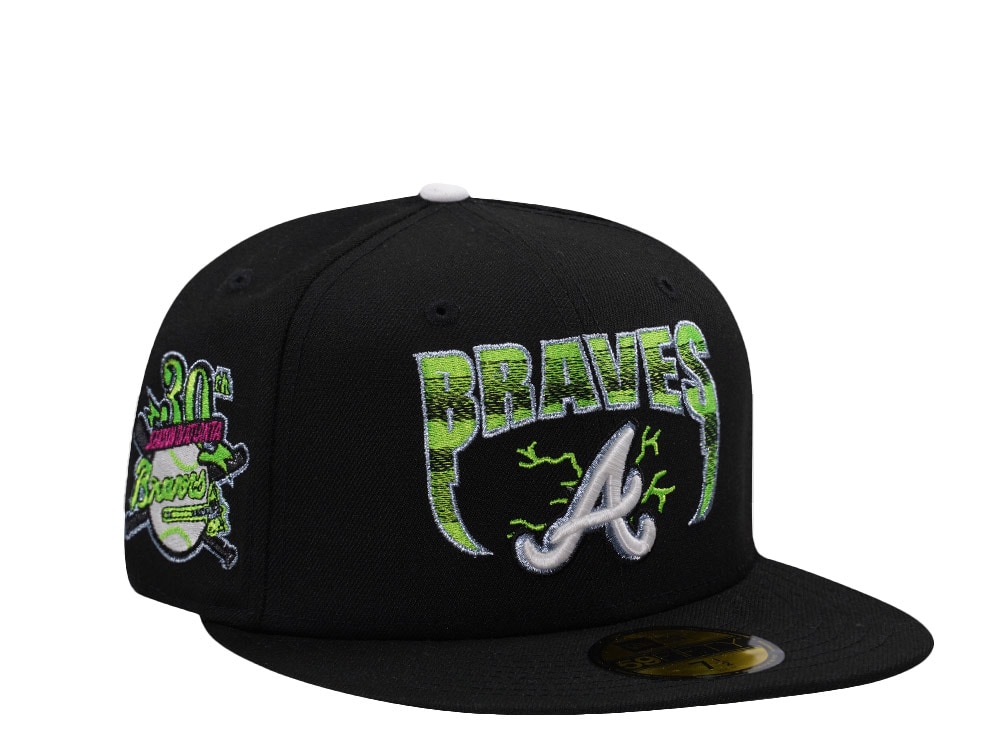 New Era Atlanta Braves 30th Anniversary Black Prime Edition 59Fifty Fitted Cap