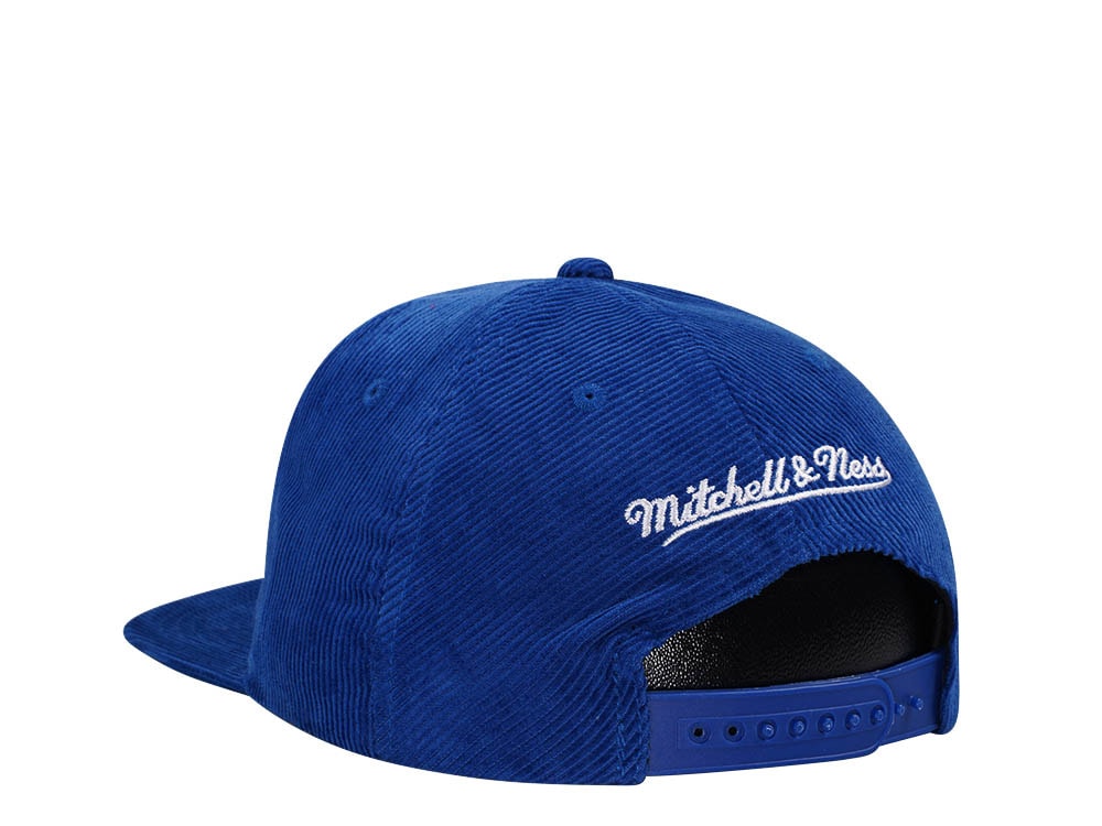 Mitchell & Ness Golden State Warriors Blue Cord Hardwood Classic Snapback Cap