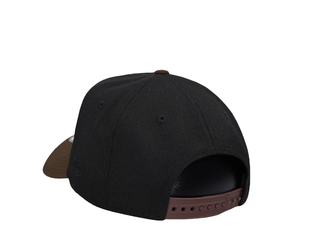 New Era Los Angeles Dodgers 100th Anniversary Black Two Tone Throwback 9Forty A Frame Snapback Cap