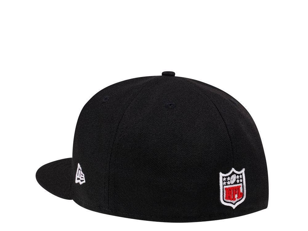 New Era New England Patriots Black Crimson Collection 59Fifty Fitted Cap