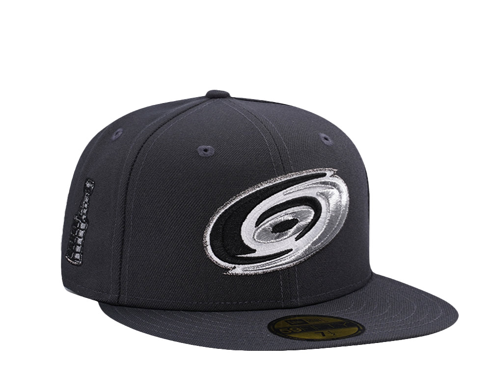 New Era Carolina Hurricanes Stanley Cup Metallic Anthracite Prime Edition 59Fifty Fitted Cap