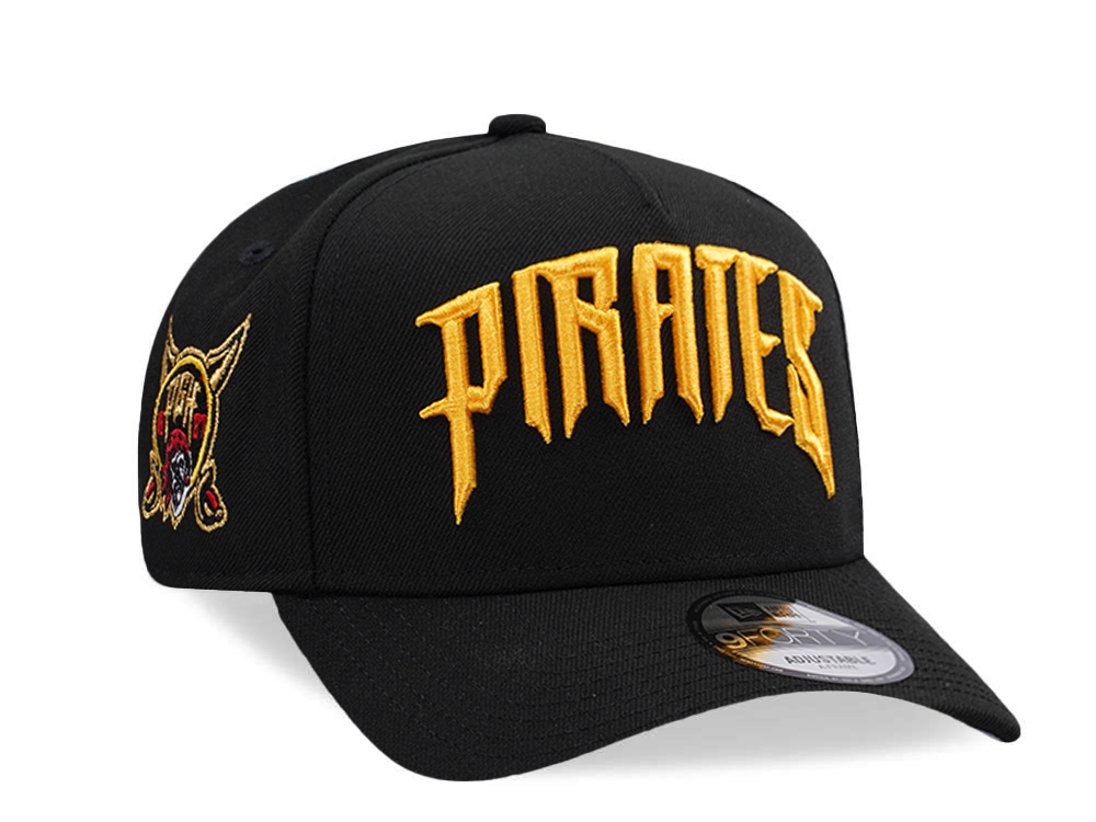 New Era Pittsburgh Pirates Black Prime Edition 9Forty A Frame Snapback Cap
