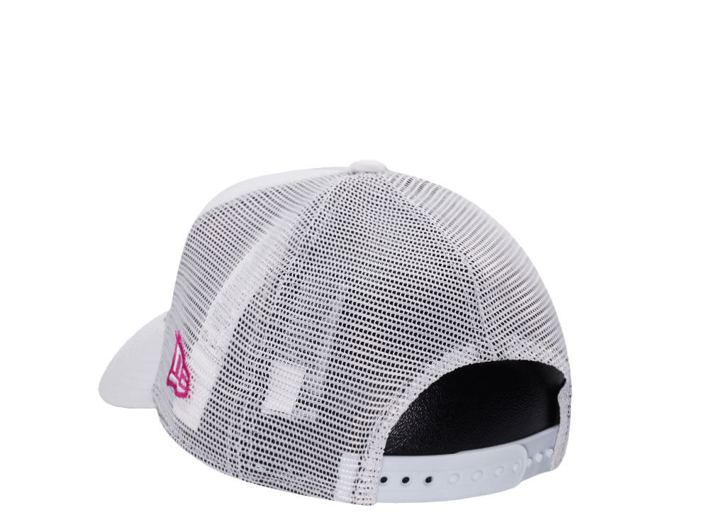 New Era Miami Heat White Summer Trucker Edition 9Forty A Frame Snapback Cap