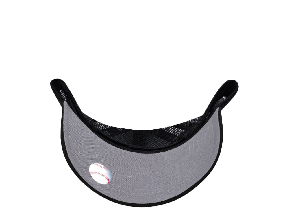 New Era New York Yankees Mini Logo Black Prime Edition 9Forty A Frame Trucker Snapback Cap