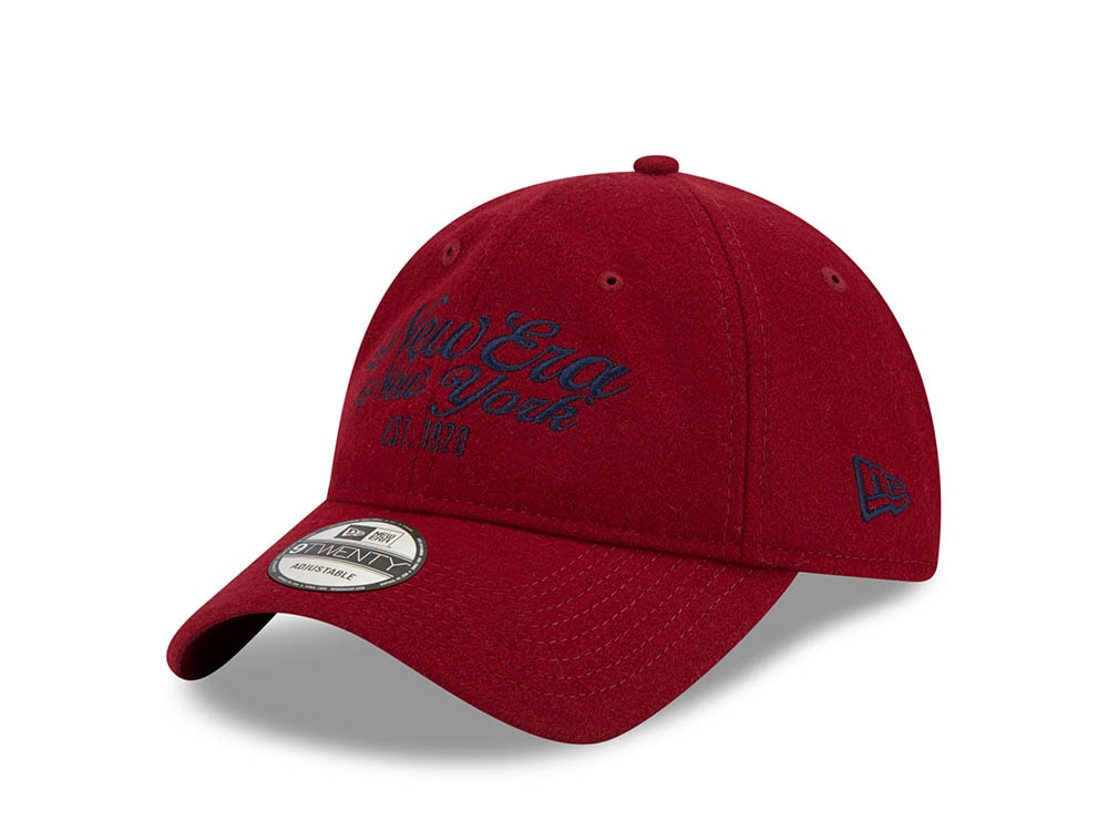 New Era Melton New York Est. 1920 Red 9Twenty Strapback Cap