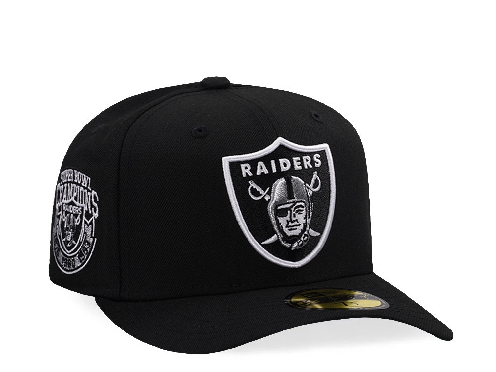 New Era Las Vegas Raiders Champions Black Prime Edition 59Fifty Pre Curved Fitted Cap