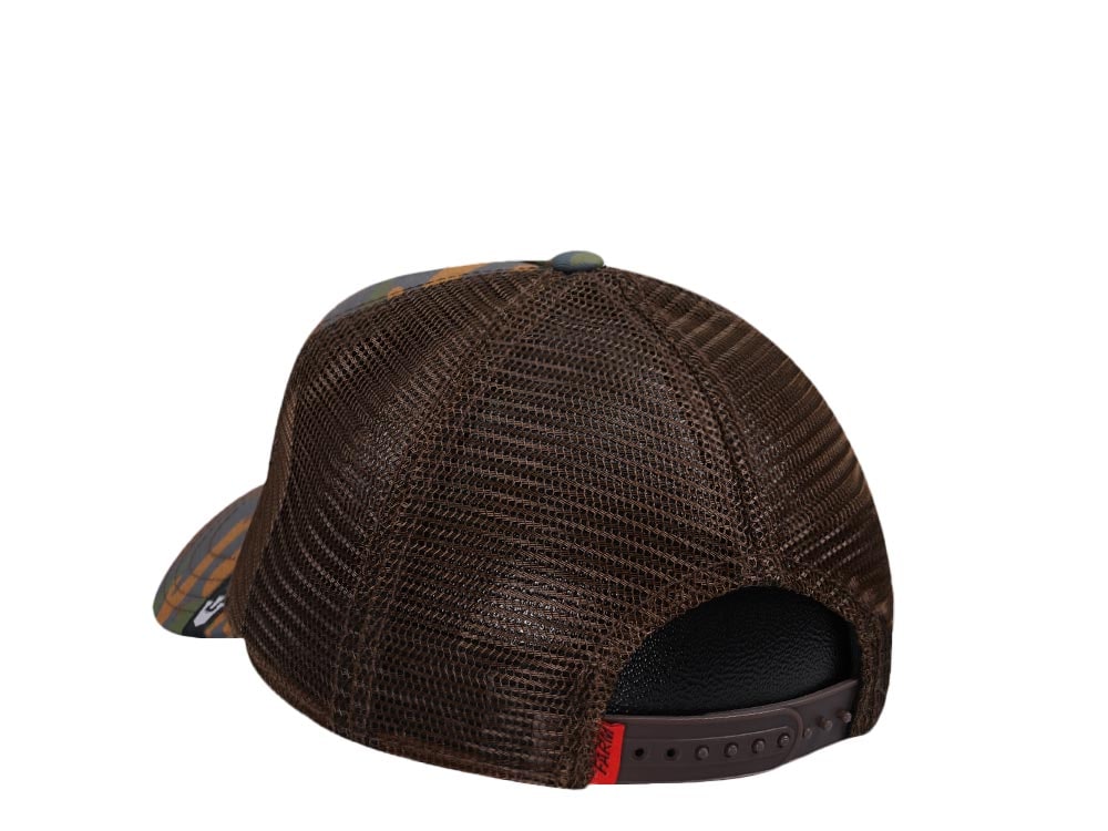Goorin Bros Clay Henry Goat Brown Camouflage Trucker Snapback Cap