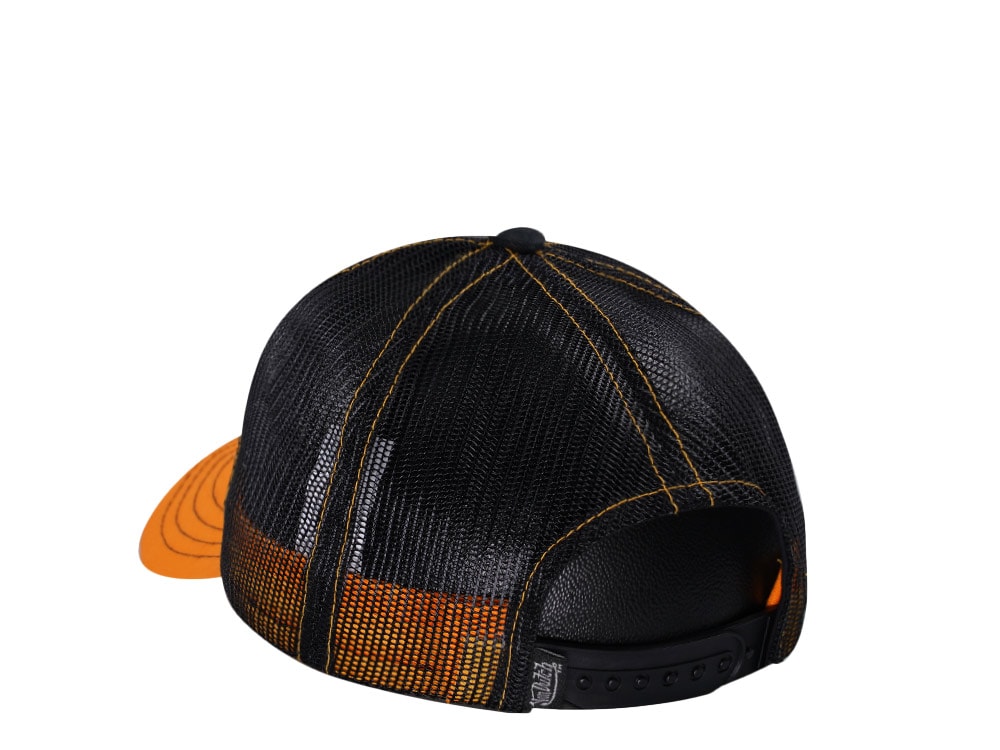 Von Dutch Grey Orange Two Tone Edition Trucker A Frame Snapback Cap