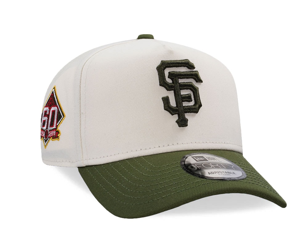 New Era San Francisco Giants 60th Anniversary Chrome Two Tone Edition 9Forty A Frame Snapback Cap