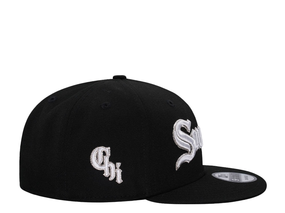 New Era Chicago White Sox Black Metallic Edition 9Fifty Snapback Cap