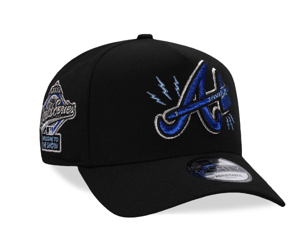 New Era Atlanta Braves World Series 1995 Black Prime Edition 9Forty A Frame Snapback Cap