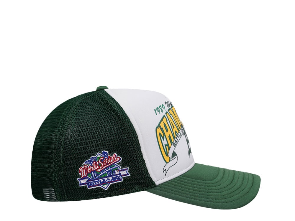 47Brand Oakland Athletics BCPTN World Series Dark Green Foam Champ Offside Trucker Snapback Cap