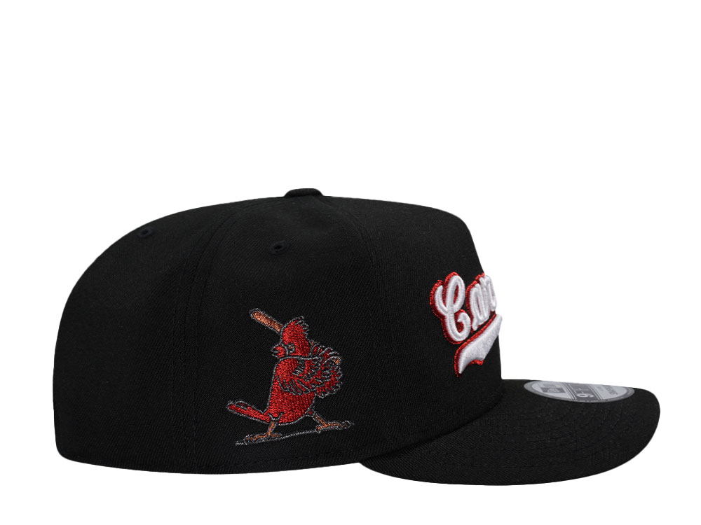 New Era St. Louis Cardinals Black 9Fifty A Frame Snapback Cap
