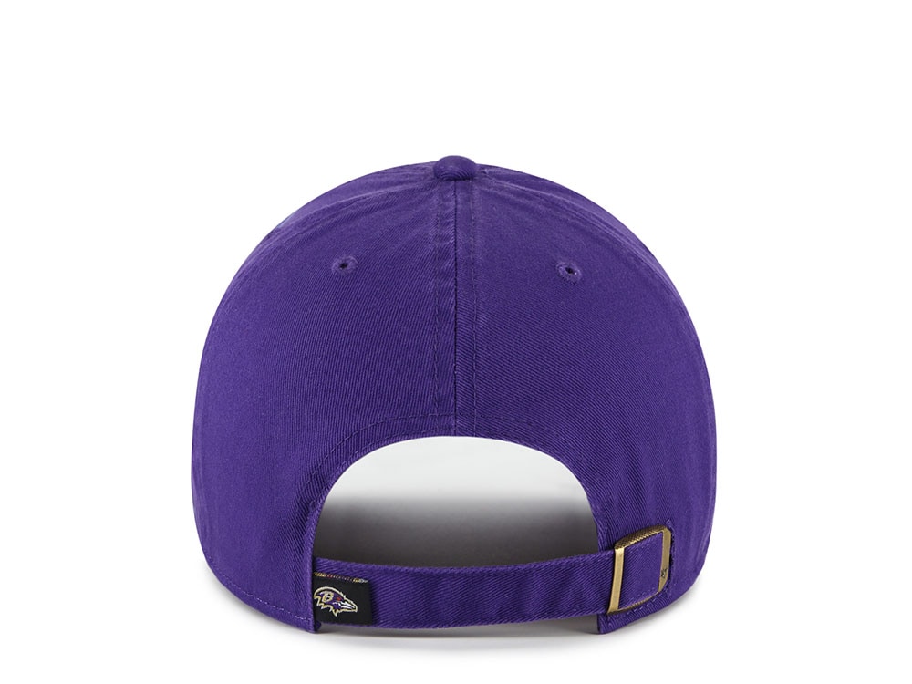 47Brand Baltimore Ravens Purple Classic Edition Clean Up Strapback Cap