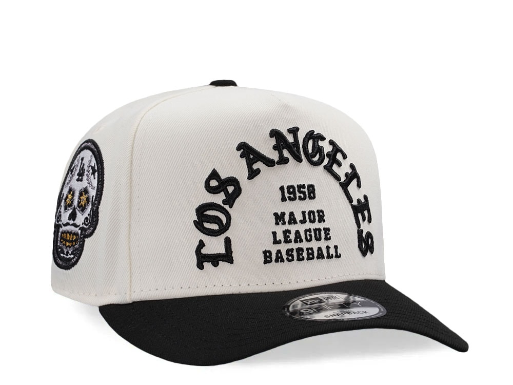 New Era Los Angeles Dodgers Skull Chrome Two Tone Edition 9Fifty A Frame Snapback Cap