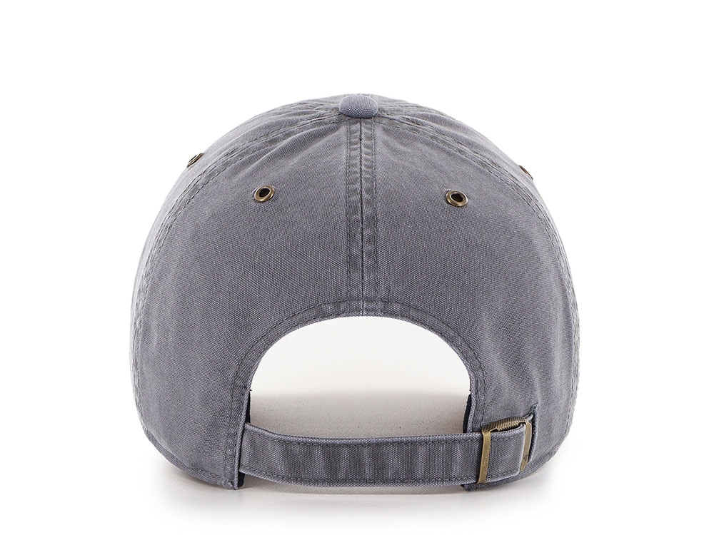 47 Brand Boston Red Sox Suede Visor Light Gray Clean Up Strapback Cap