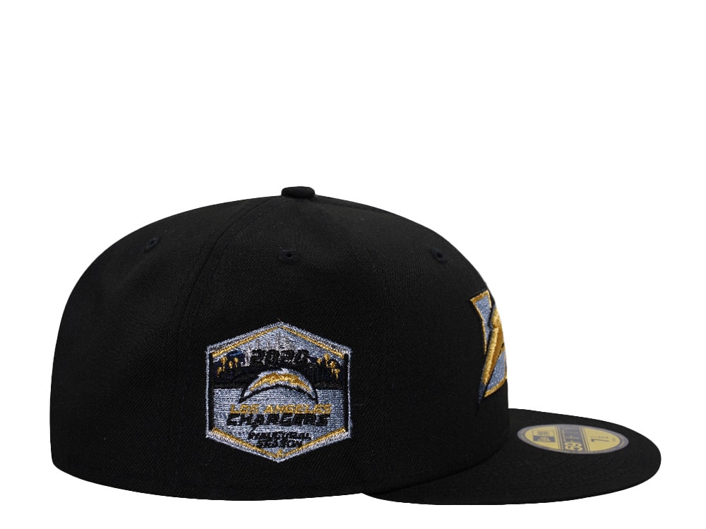New Era Los Angeles Chargers Inaugural Season 2020 Black Prime Edition 59Fifty Fitted Cap