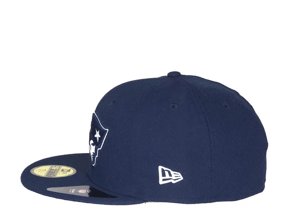 New Era New England Patriots All Navy 59fifty Fitted Cap