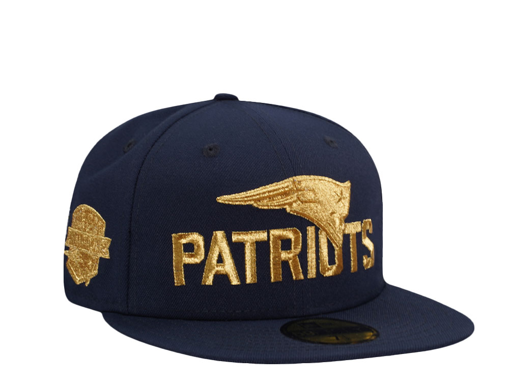 New Era New England Patriots 6x Super Bowl Champions 24k Edition 59Fifty Fitted Cap