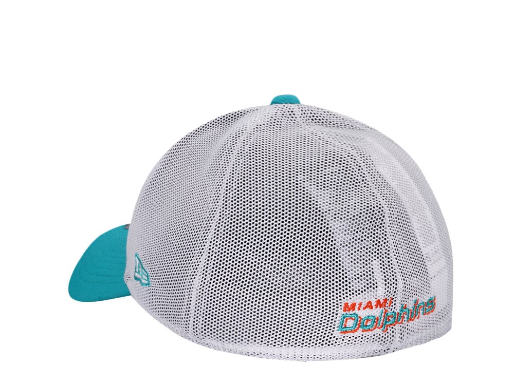 New Era Miami Dolphins Heather Trucker Two Tone Edition 39Thirty Stretch Cap