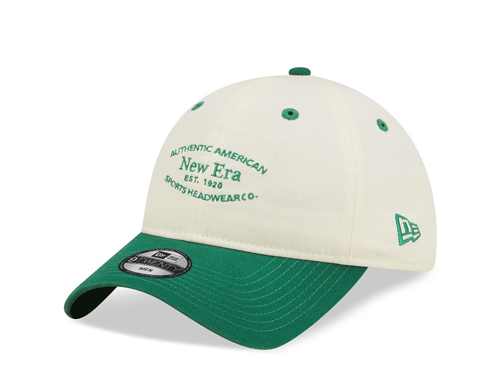 New Era Est. 1920 Contrast Stone Green Two Tone 9Twenty Strapback Cap