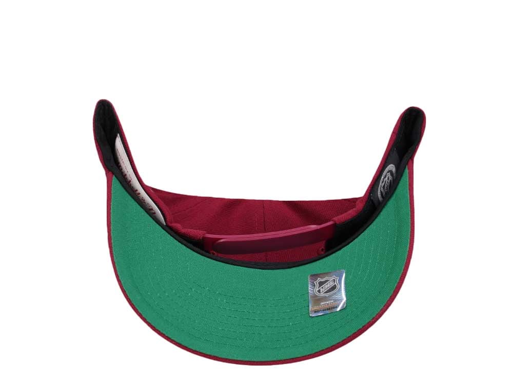 Mitchell & Ness Colorado Avalanche Team Ground 2.0 Pro Maroon Snapback Cap