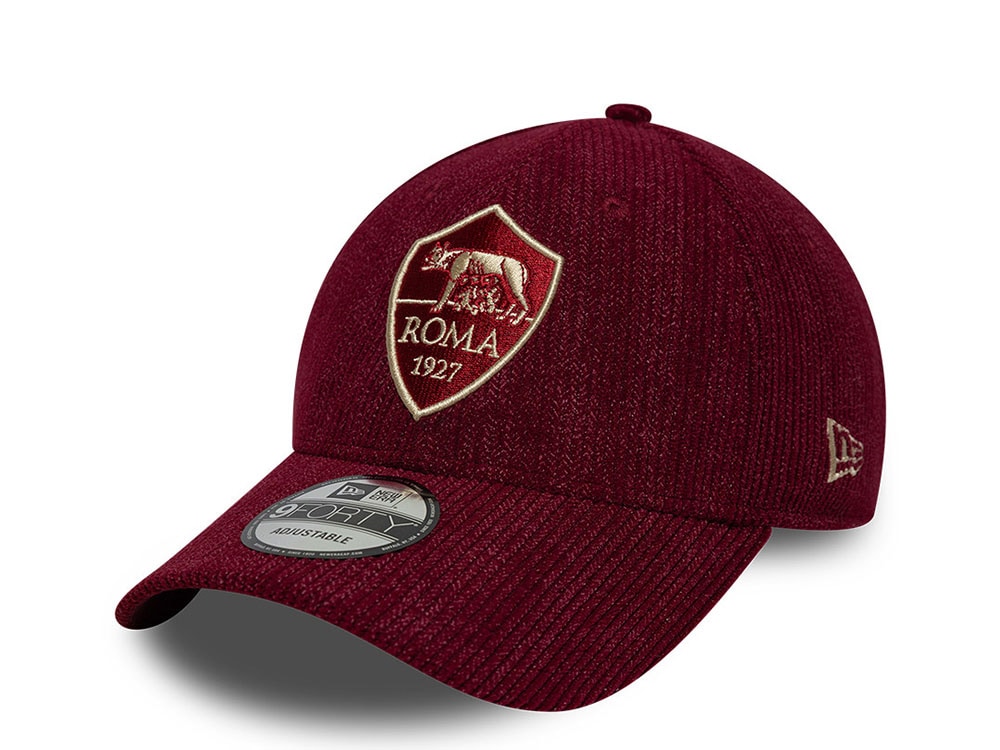 New Era AS Roma Red Corduroy 9Forty Strapback Cap