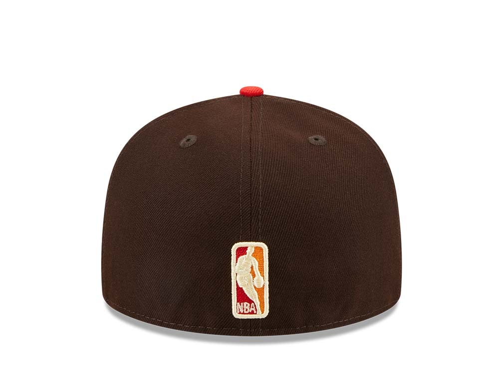 New Era Miami Heat The Elements Brown Two Tone Edition 59Fifty Fitted Cap