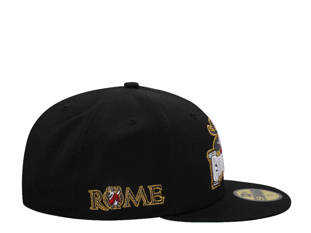 New Era Rome Emperors Black Gold Throwback Edition 59Fifty Fitted Cap