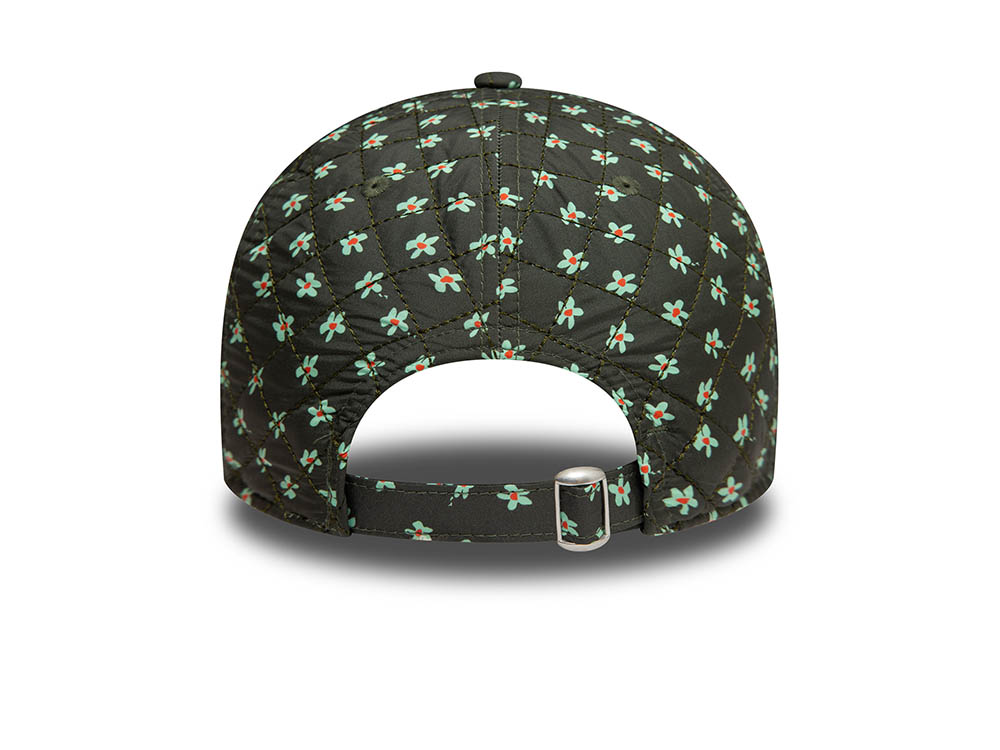 New Era New York Yankees Floral Quilt Olive Womens 9Twenty Strapback Cap