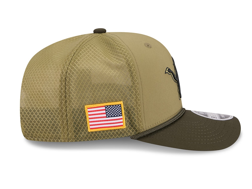New Era Detroit Lions Salute To Service 2025 9Seventy Snapback Cap