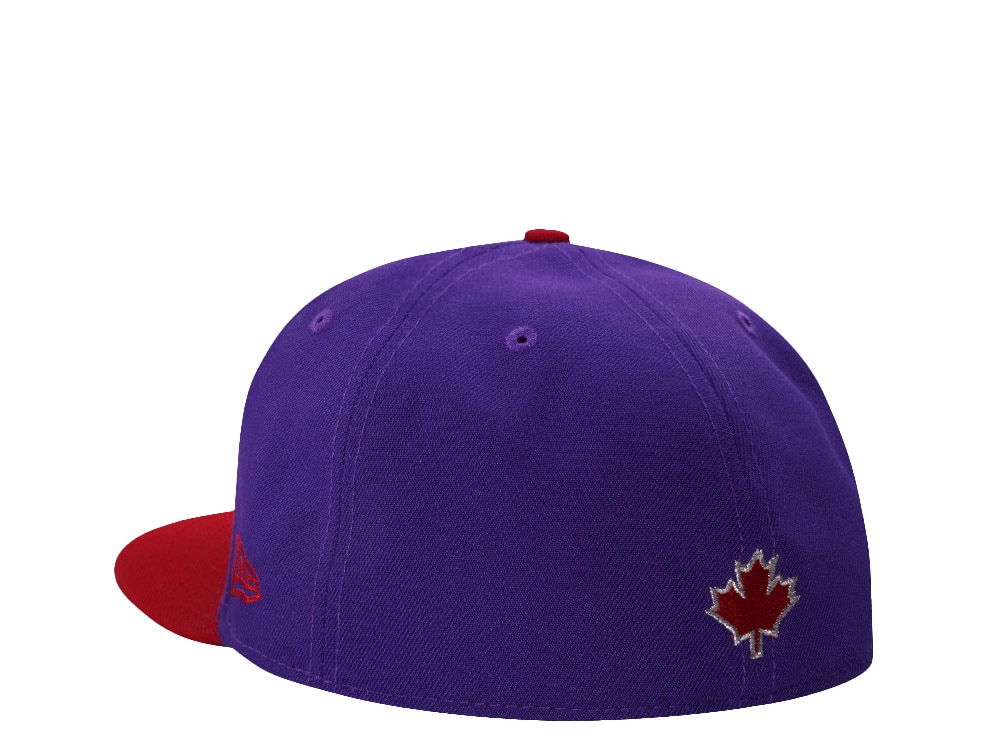 New Era Toronto Raptors 20th Anniversary Purple Two Tone Edition 59Fifty Fitted Cap