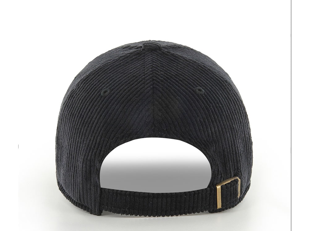 47 Brand New York Yankees Corduroy Black Base Runner Clean Up Strapback Cap