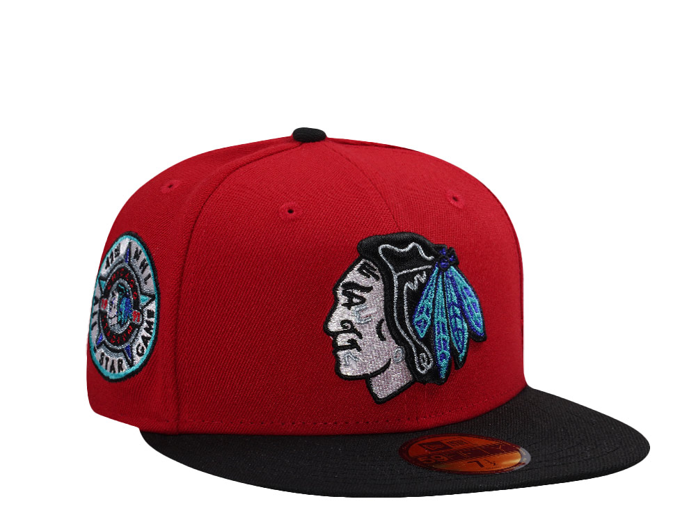 New Era Chicago Blackhawks All Star Game 1991 Scarlet Two Tone Edition 59Fifty Fitted Cap