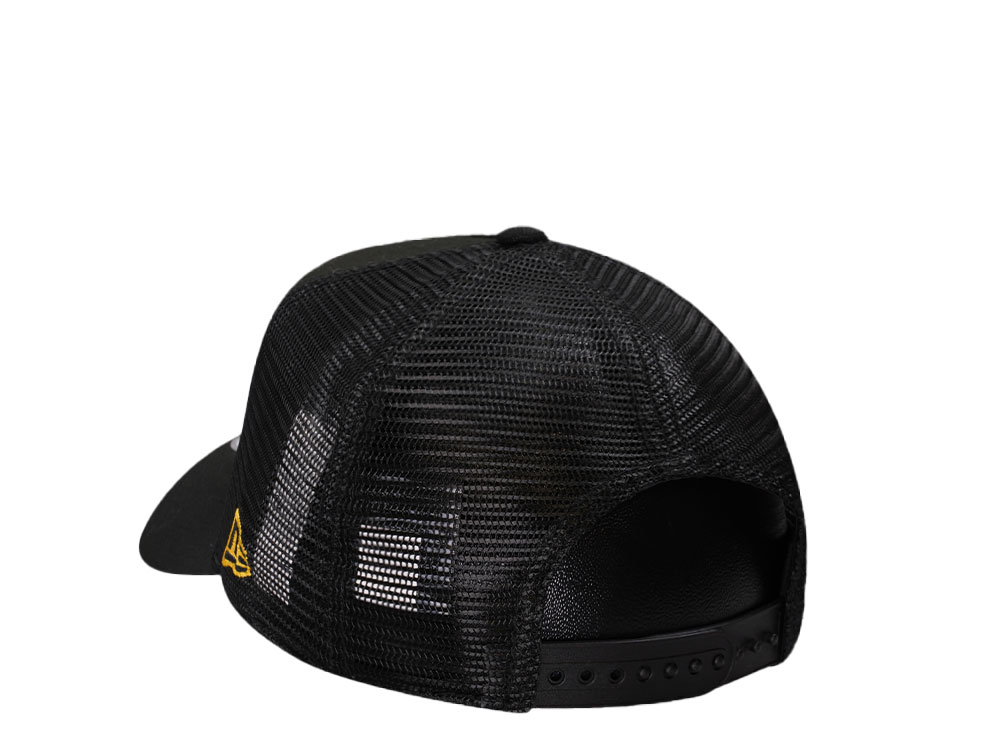 New Era Pittsburgh Pirates Black Trucker A Frame 9Forty Snapback Cap