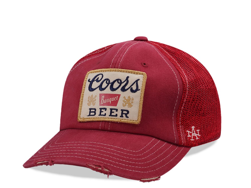 American Needle Coors Beer Red Orville Edition Trucker Snapback Cap