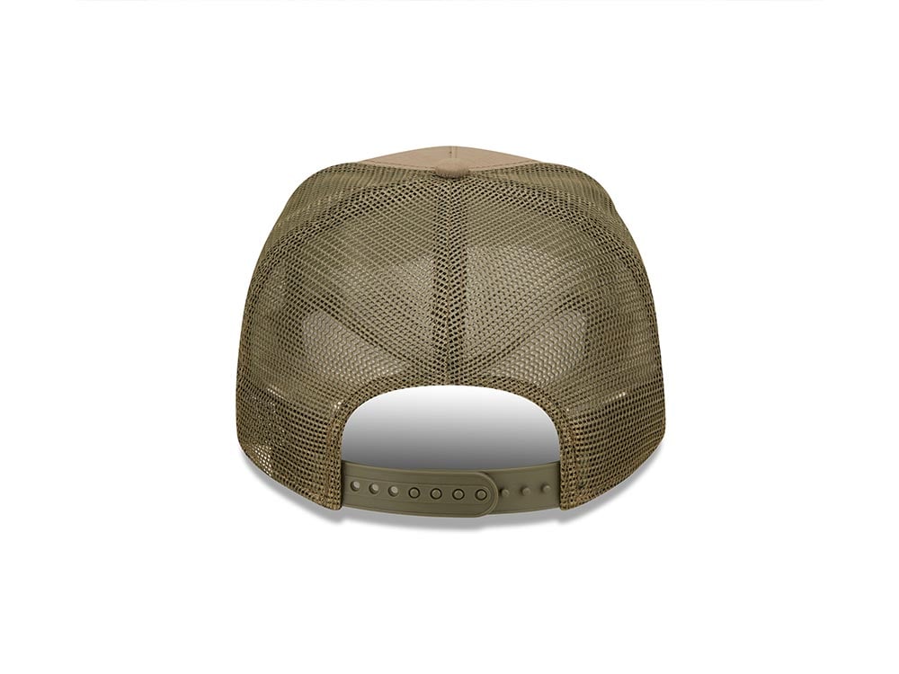 New Era New York Yankees Ripstop Olive A Frame Trucker Snapback Cap