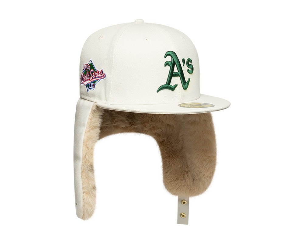 New Era Oakland Athletics World Series 1989 Ivory Prime Edition 59Fifty Dogear Fitted Cap