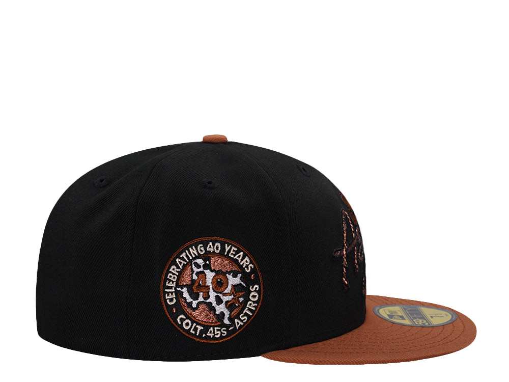 New Era Houston Astros 40th Anniversary Black Prime Edition 59Fifty Fitted Cap