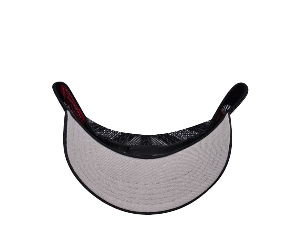 American Needle Miller High Life White And Black Valin Edition Trucker Snapback Cap